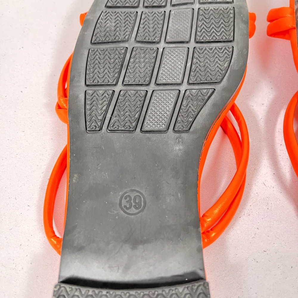 2 Pair Of Slide Sandals Denim & Orange - Picture 13 of 13